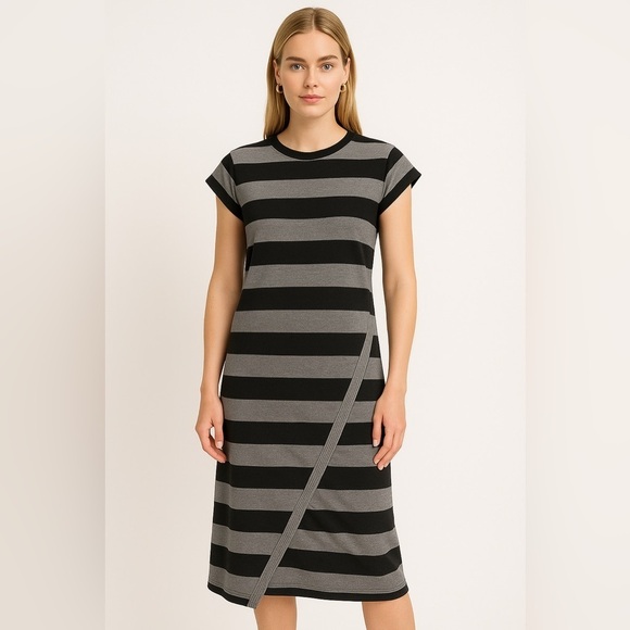 scapa Dresses & Skirts - Vintage Scapa Designer Black White Knit Sheath midi dress size medium​​​…​​